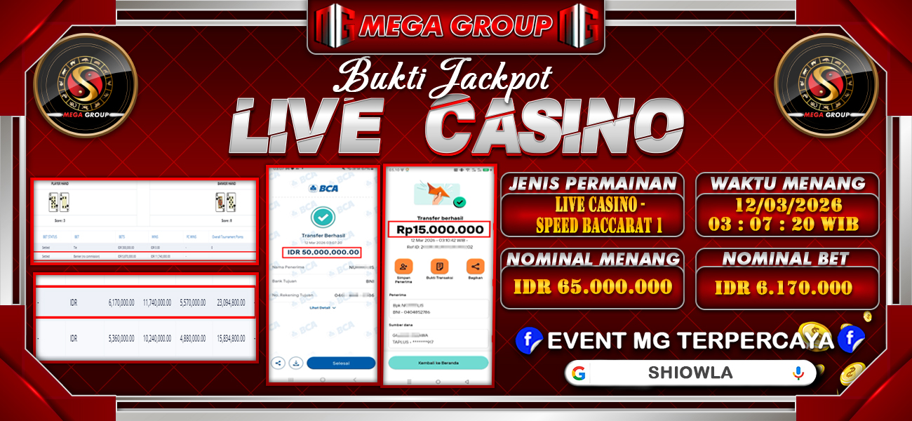 Bukti JP situs Shiowla hari Kamis, 12 Maret 2026